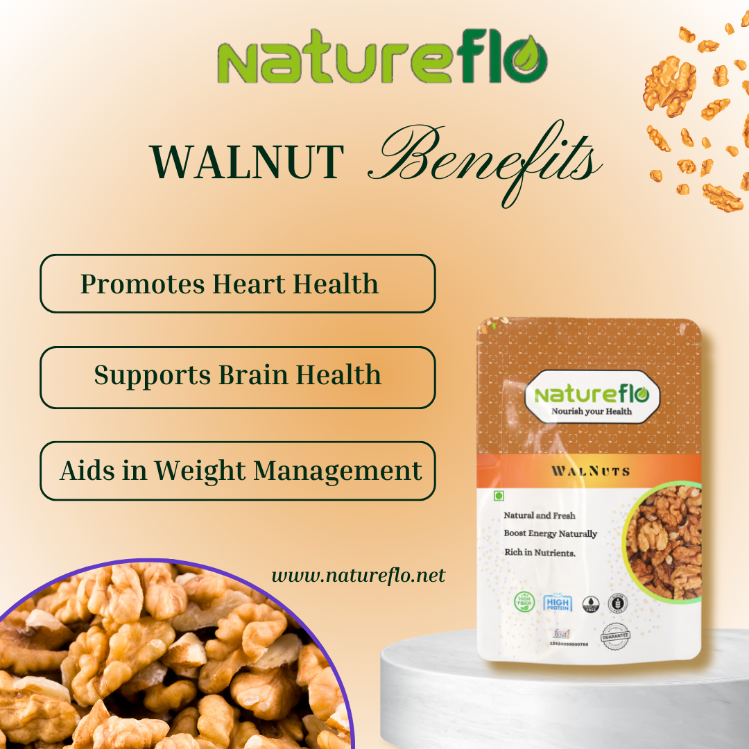 Natureflo Nuts Combo – 600g (150g each of Cashews, Almonds, Walnuts, Pistachios)