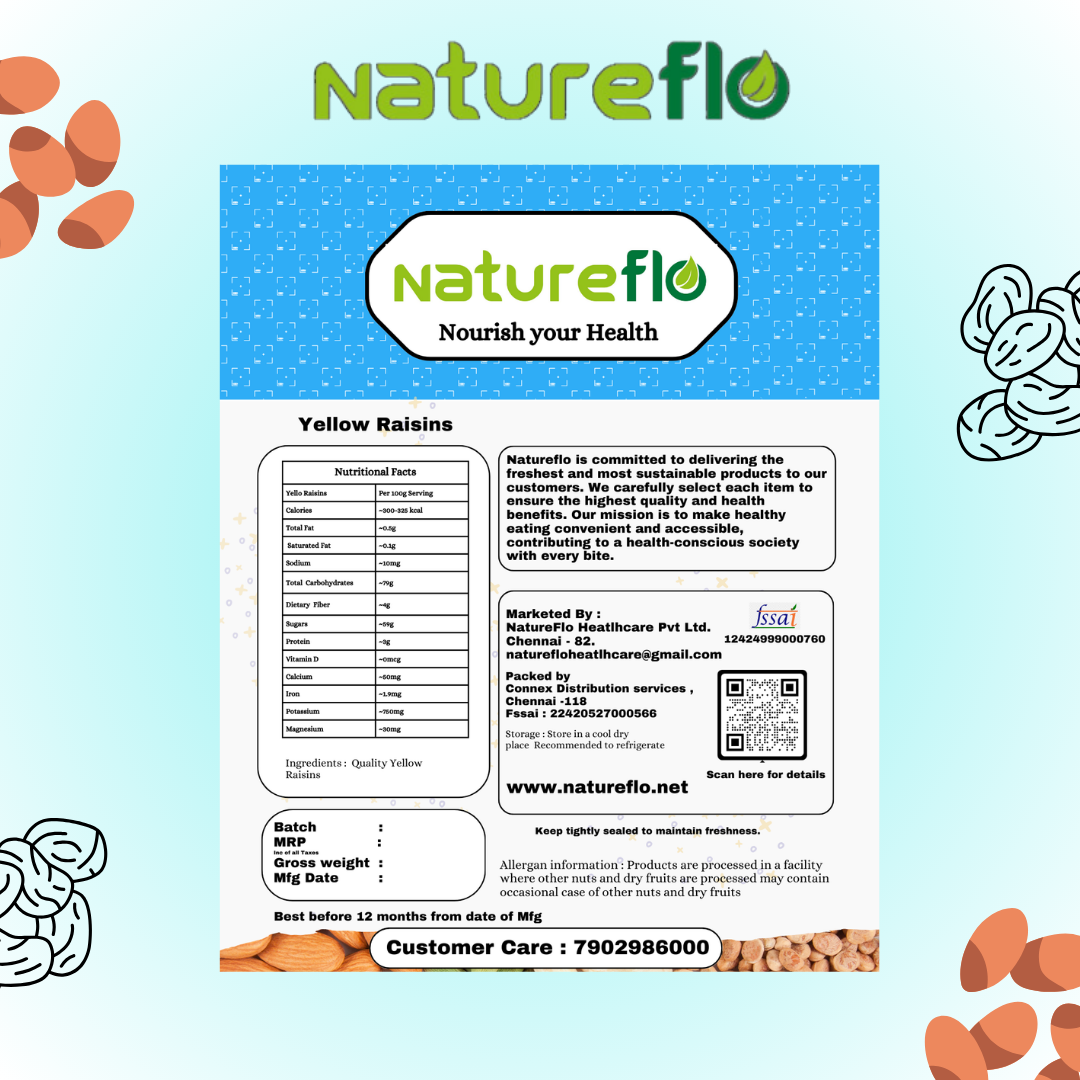 NatureFlo Raisins - Yellow