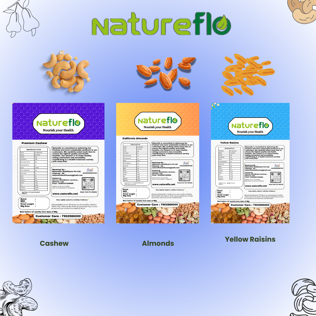 Natureflo Nuts Combo 3 in 1